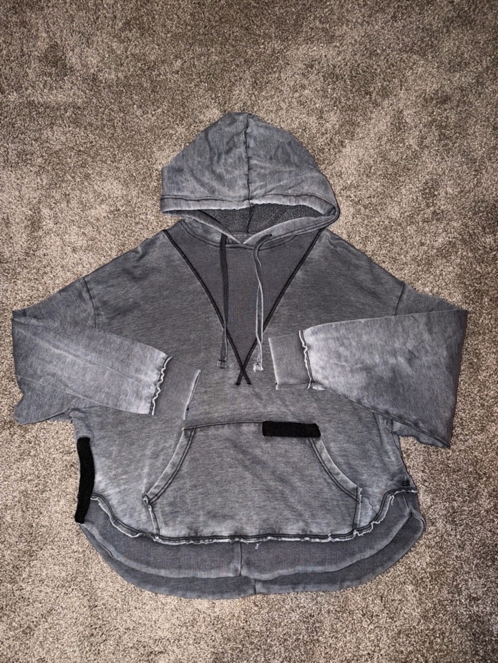 BDG Urban Outfitters Washed Gray Hooded Sweatshirt‎